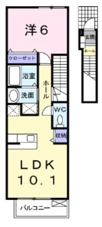 グリーンヴィラージュＢ棟の物件間取画像